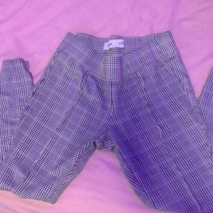 Old Navy high rise high plaid pants